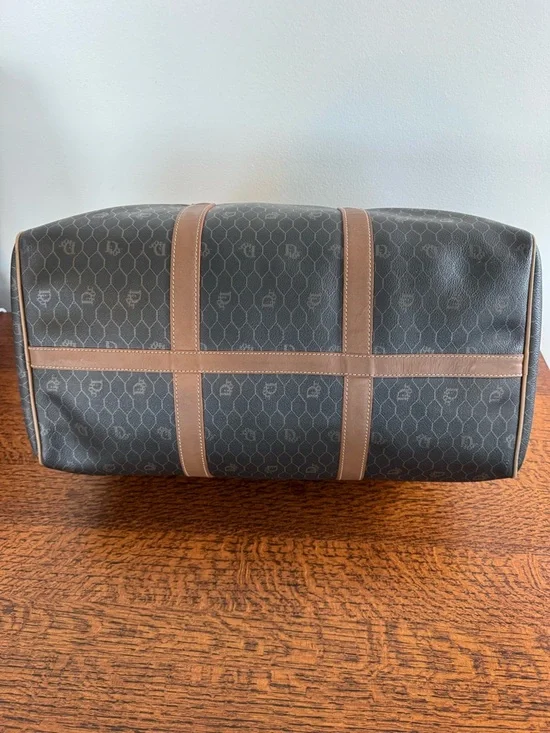 Christian Dior Honeycomb Boston Bag Brown & Tan with COA - Picture 8 of 16